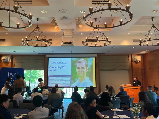 Dr. Reyna honored at the 2026 Laney Graduate School Award ceremony
