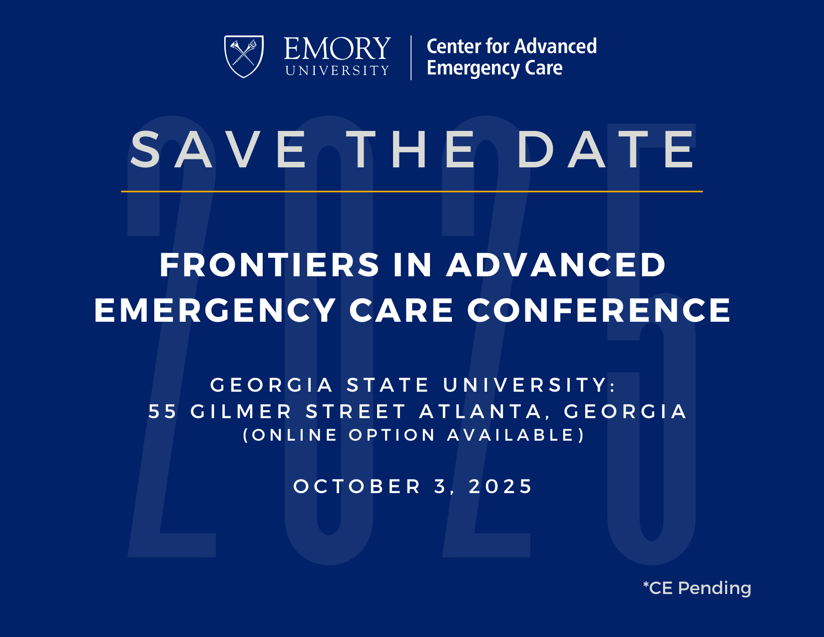Save the Date 2025