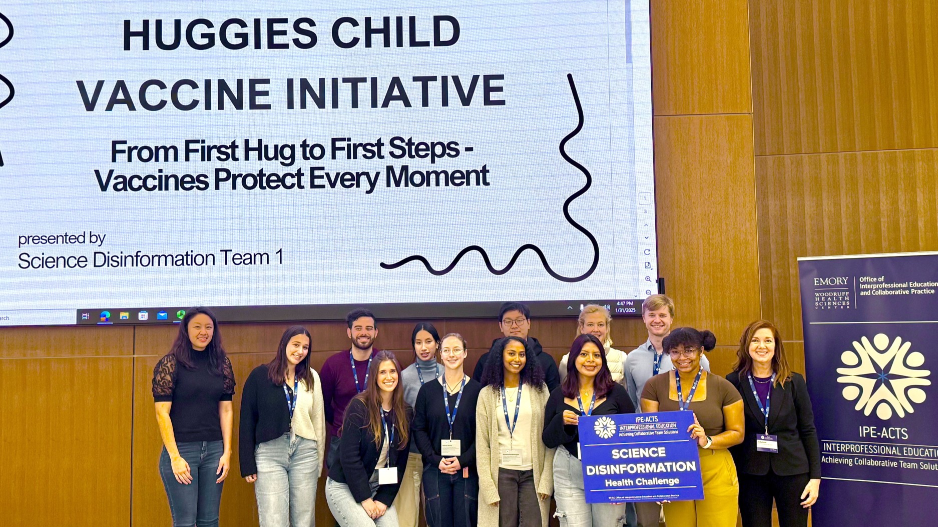 Dr. Jodie Guest and members of the Science Disinformation team