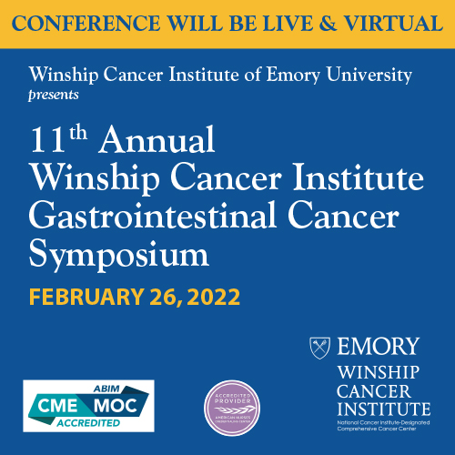 Graphic for 2022 Winship Gastrointestinal Cancer Symposium.