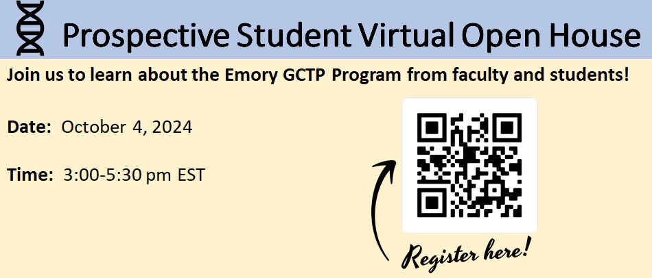 QR code for 2024 GCTP open house in October
