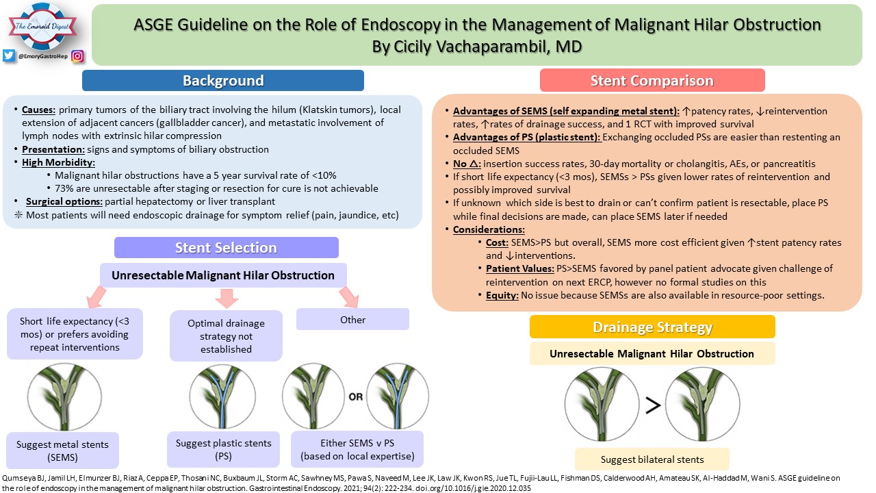 ASGE Guideline on the Role of Endoscopy in the Management of Malignant Hilar Obstruction