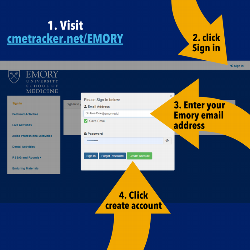 CME Tracker Account Creation graphic