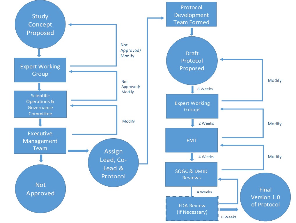 Protocol development flow chart