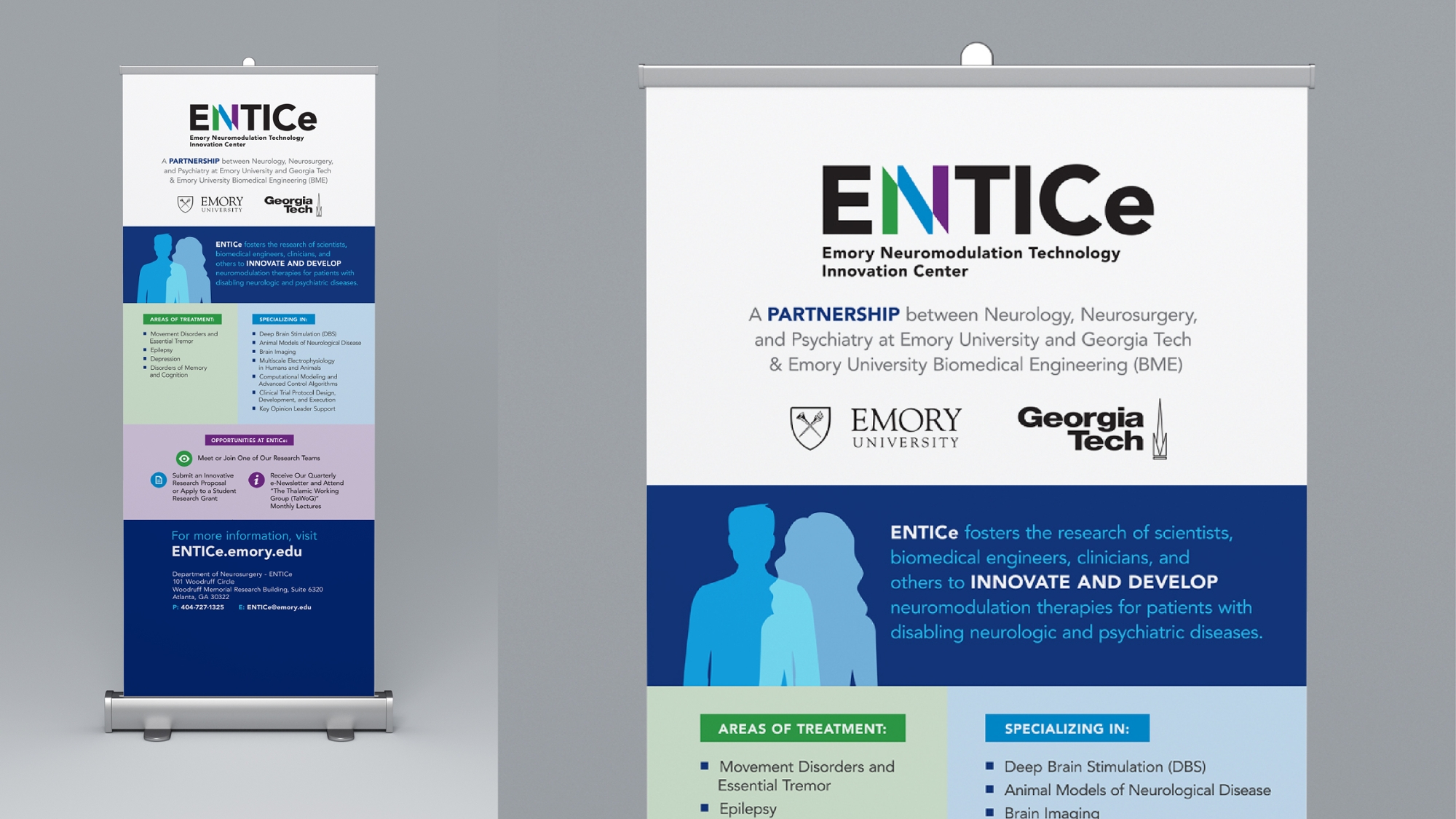 Photo of ENTICe display banner