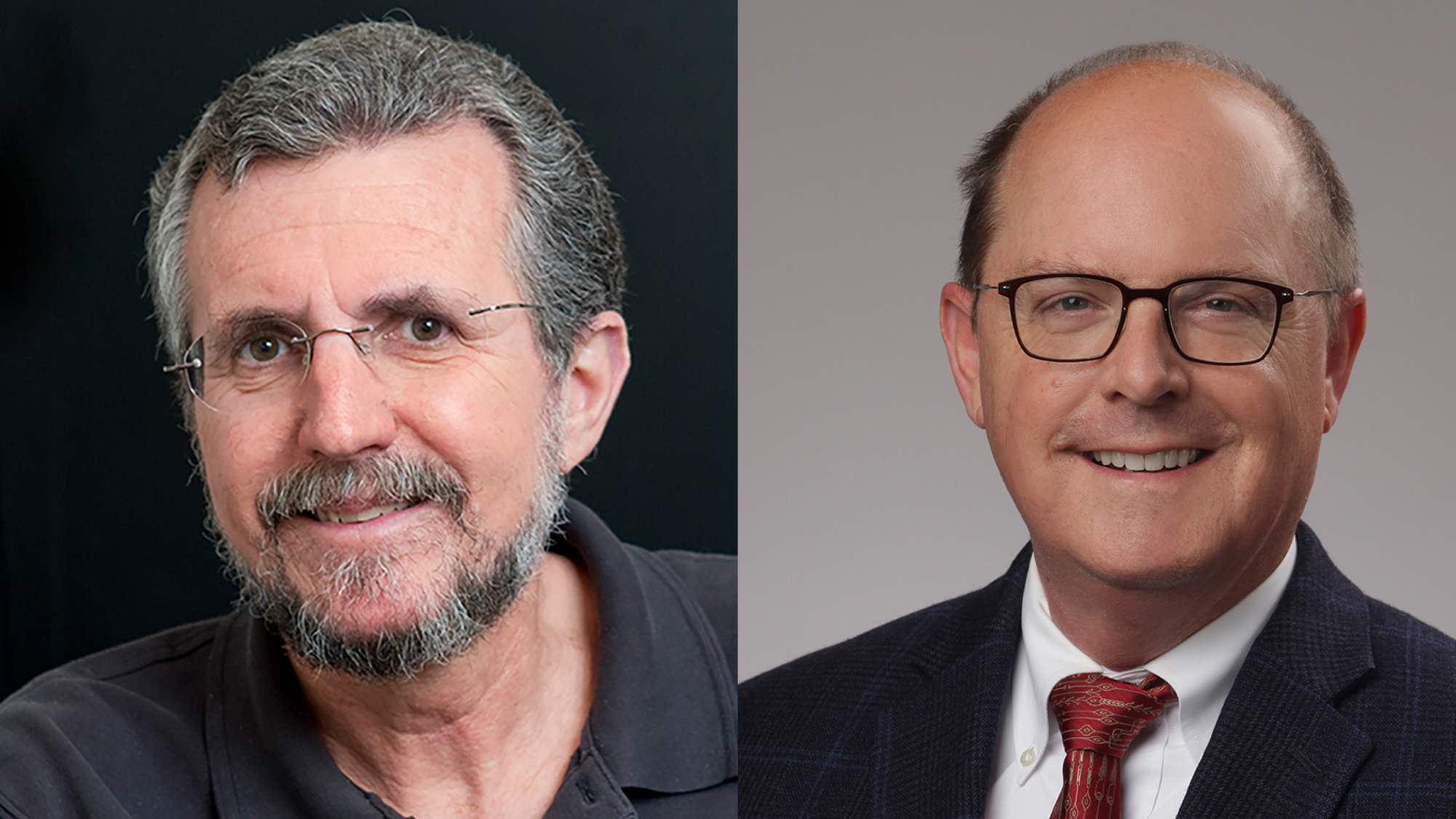 Headshots of Dr. Mike Iuvone and Dr. Jeff Boatright