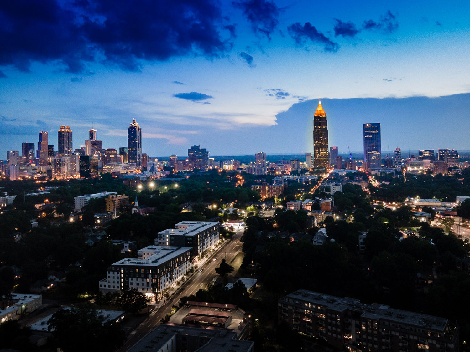 Atlanta skyline.