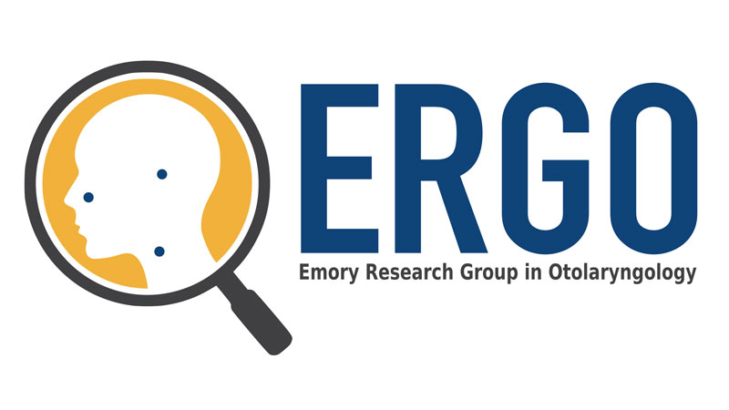 Logo for the Emory Research Group in Otolaryngology (ERGO) 