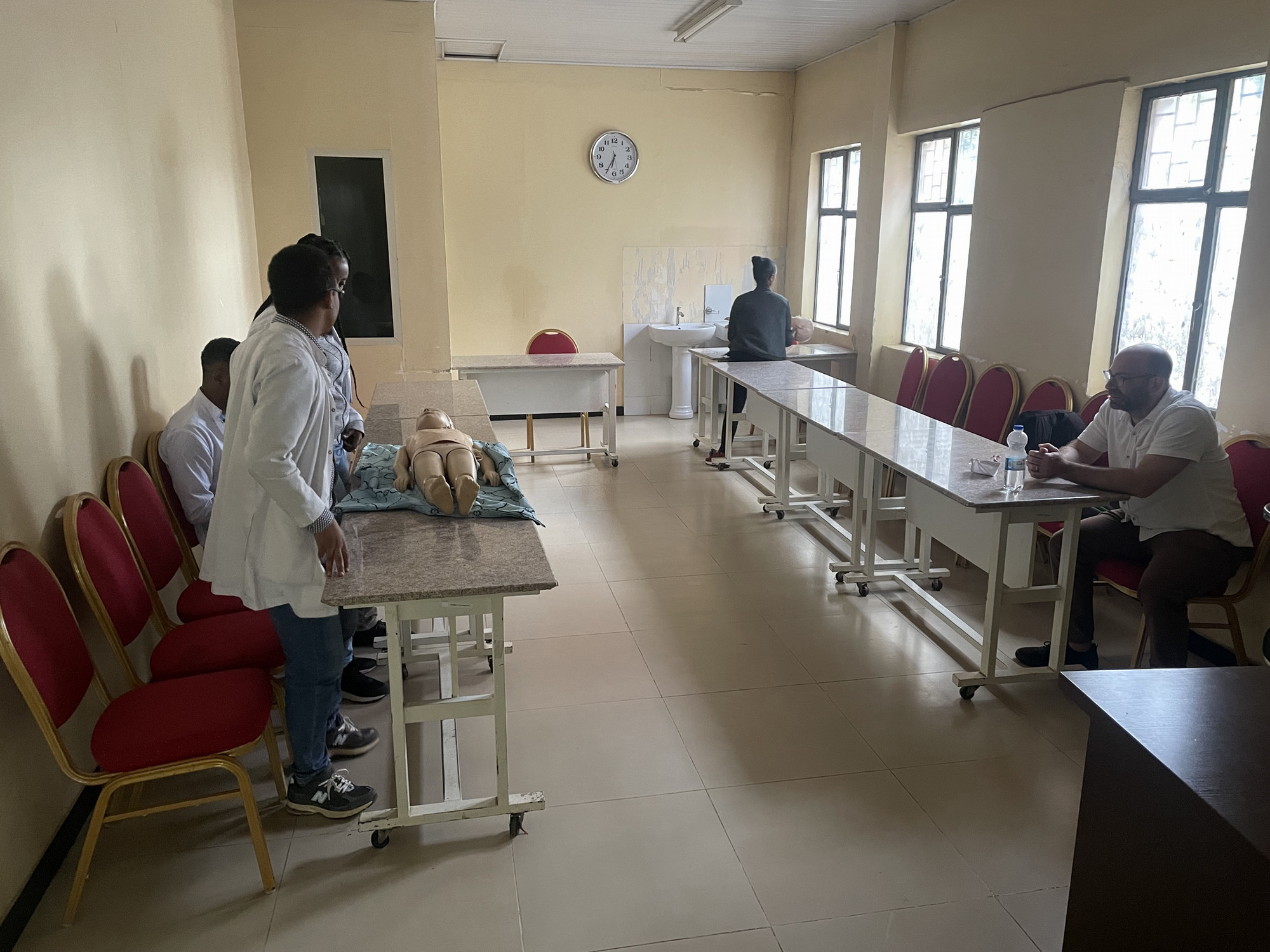Dr. Berkowitz and AAU simulation course
