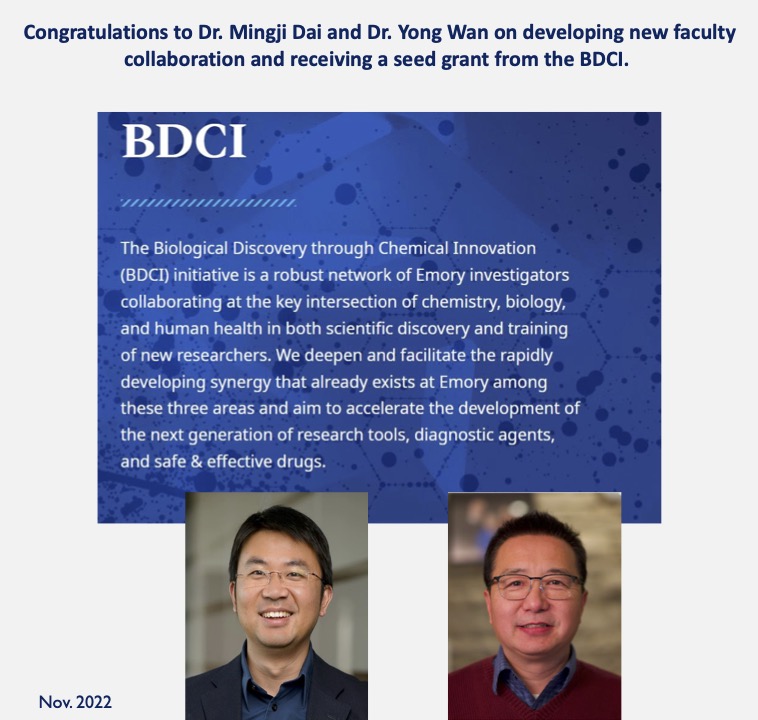 Dr. Yong Wan BDCI Collaboration