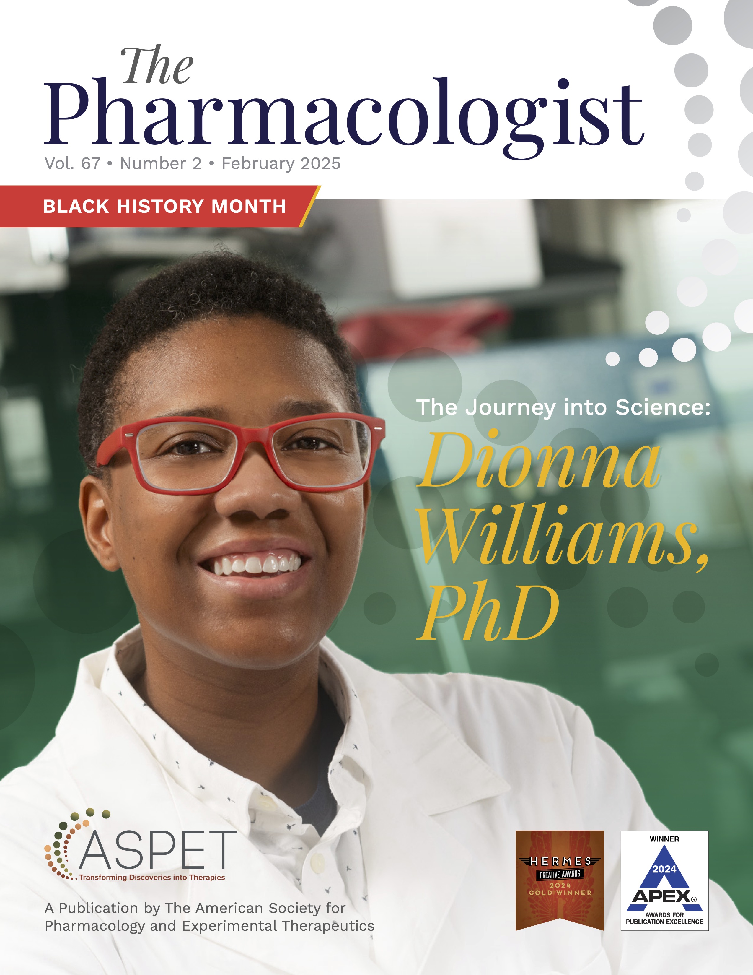 Dr. Dionna Williams on the cover of The Pharmacologist