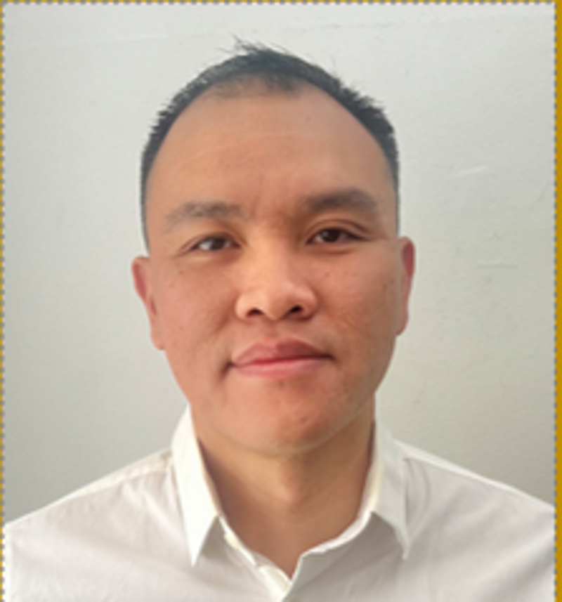 smiling technologist