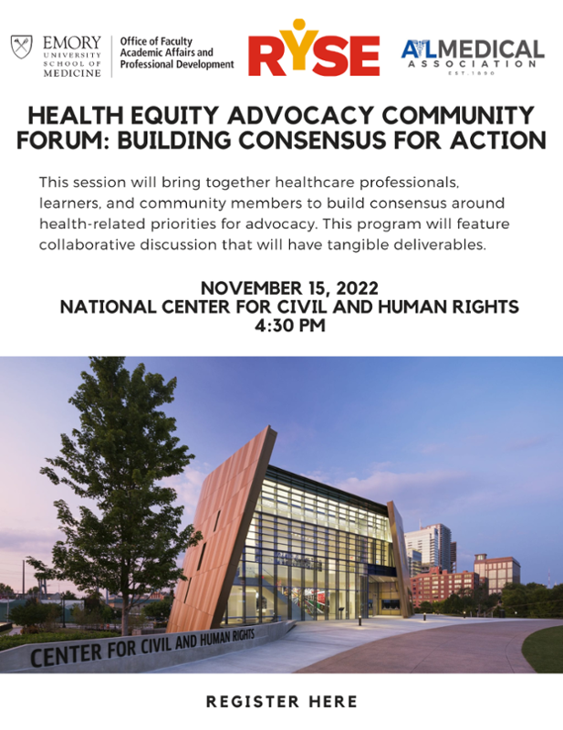 Health Equity Advocacy Community Forum