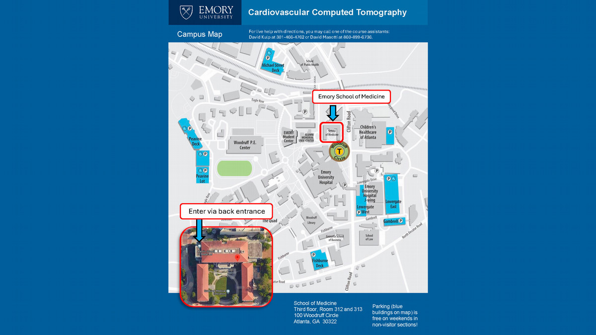 map of Emory University campus