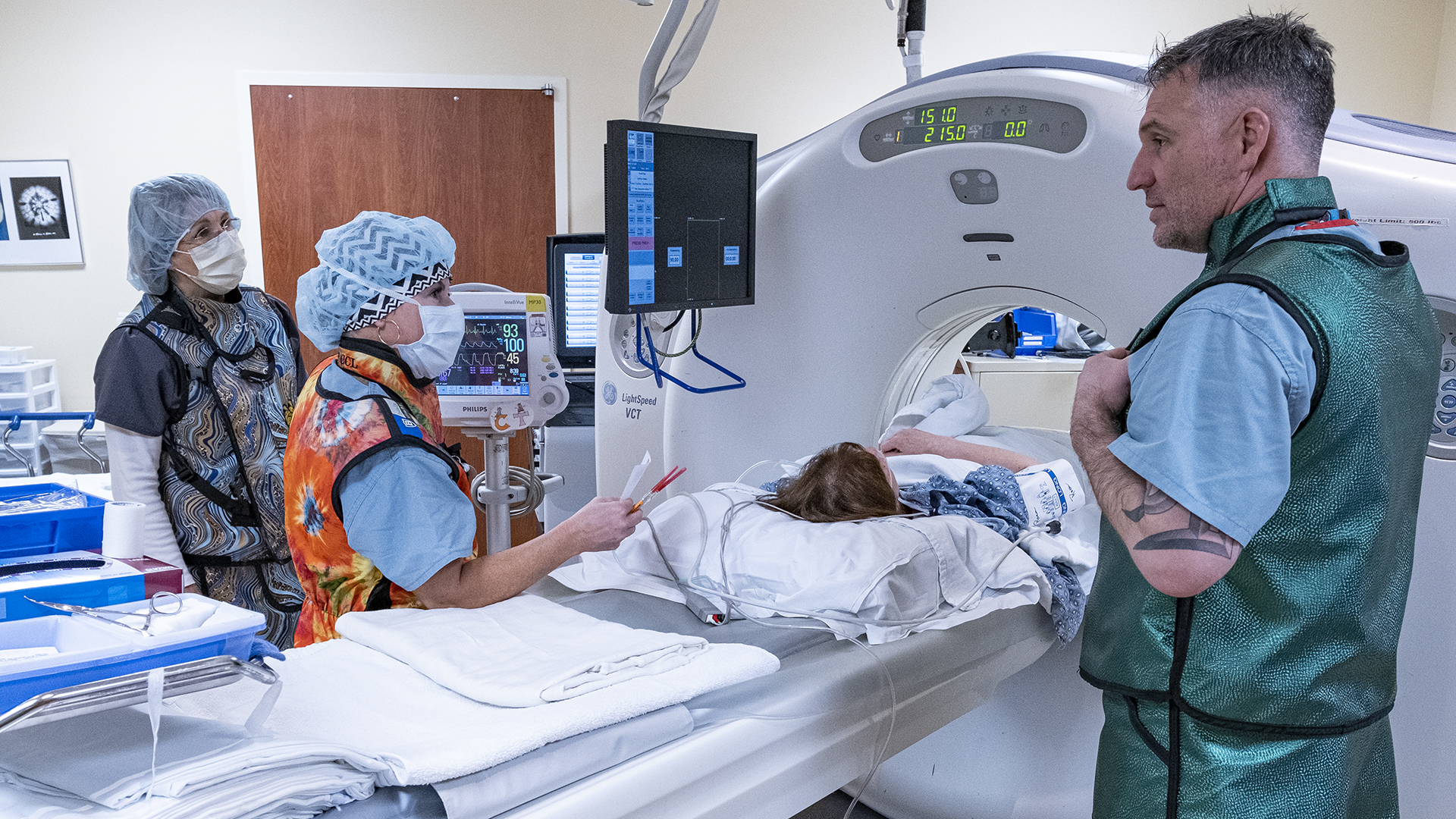 person performing image-guided procedure
