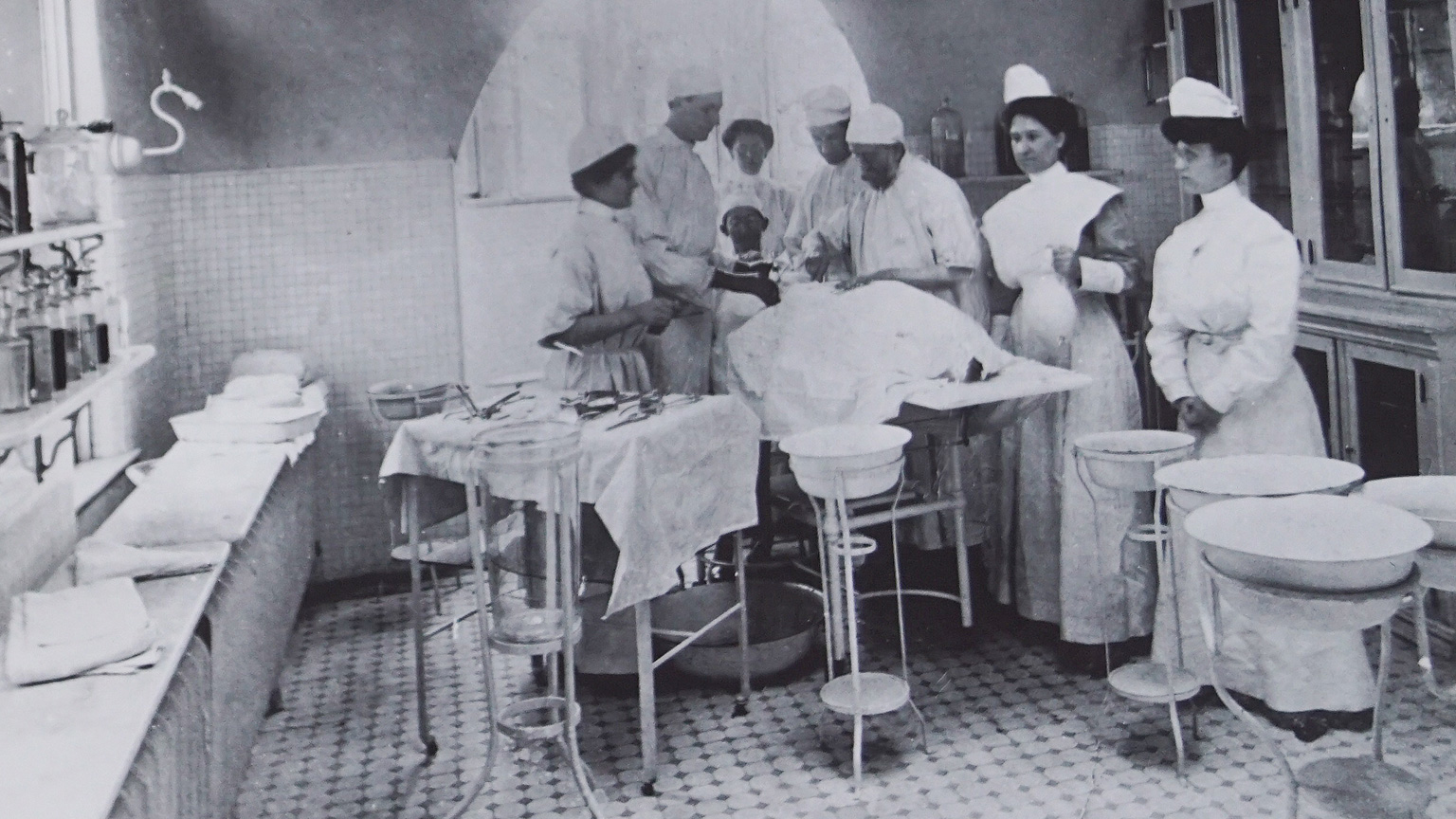 Historical image from Emory Surgery photo archives.