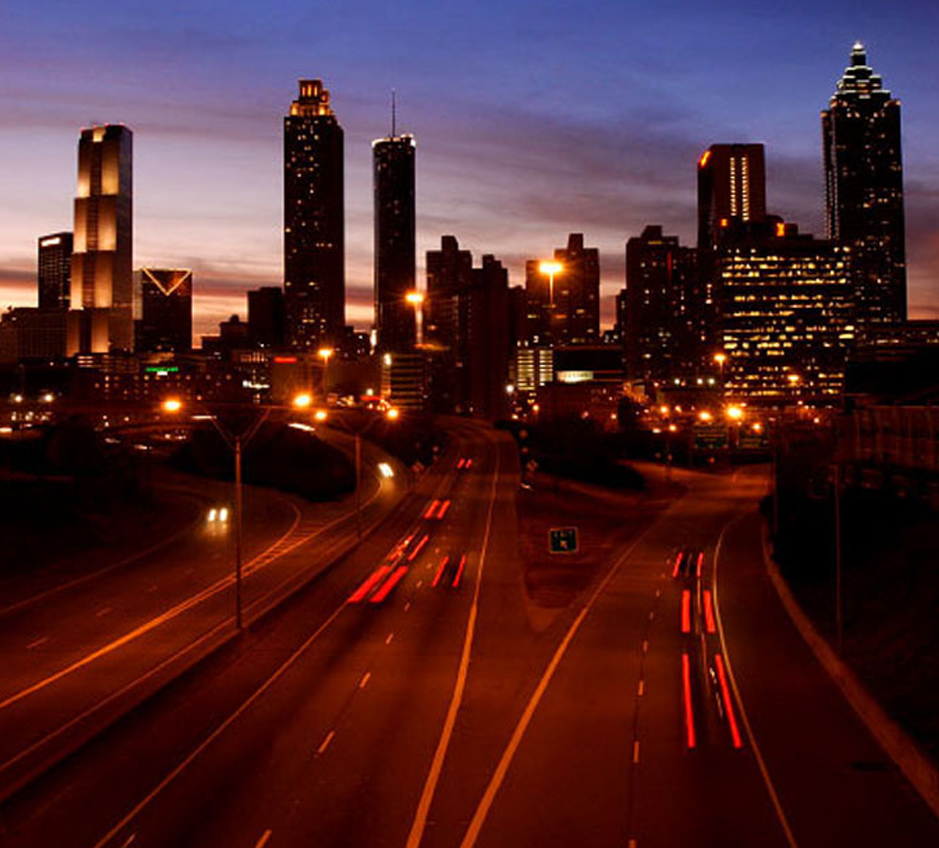 Atlanta at night.