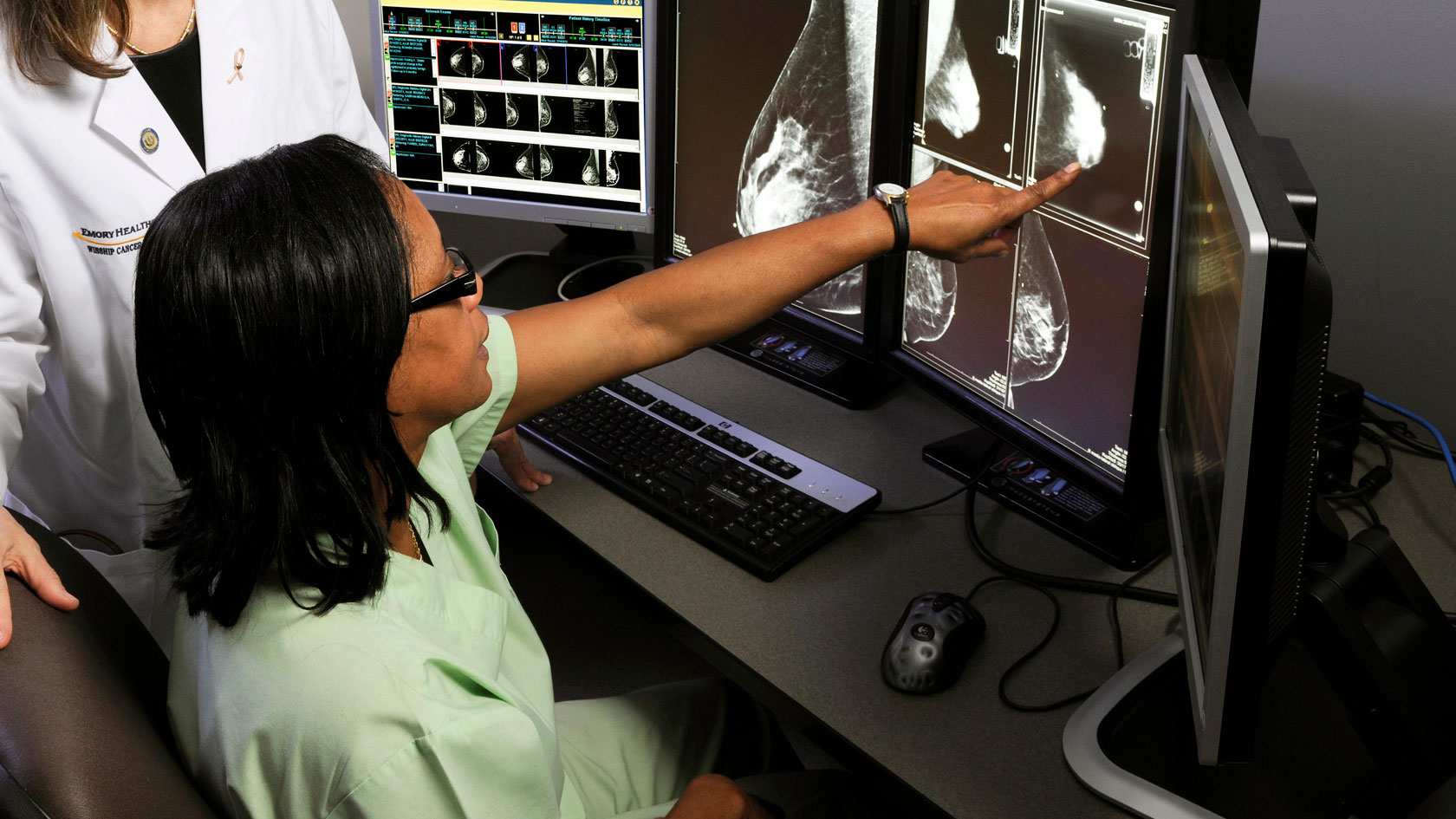 Reviewing breast imaging.