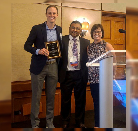 Jesse Codner, Joe Sharma, and GQIP director Gina Solomon.