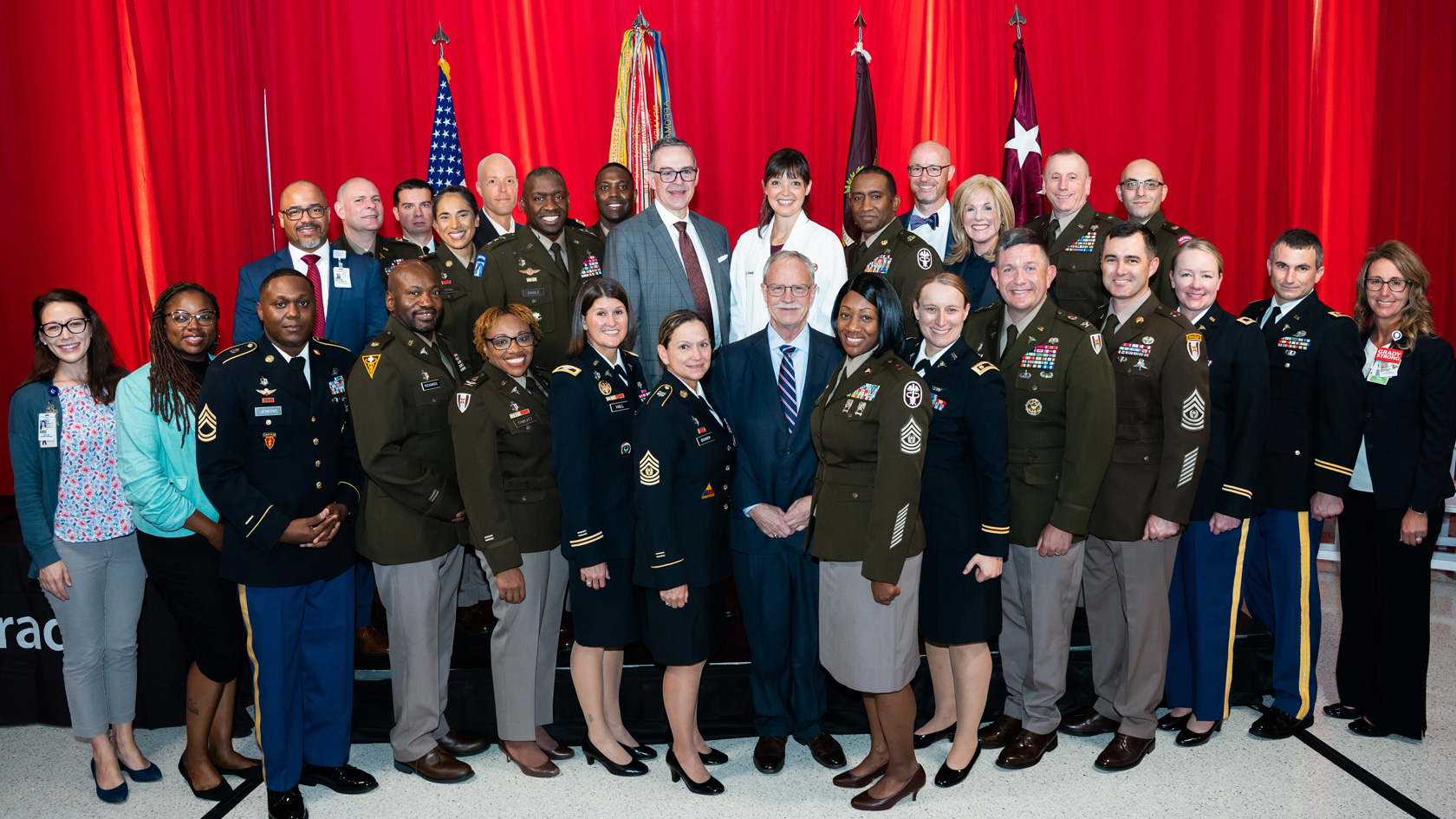 Representatives of the Grady Trauma Center and the U.S. Military.