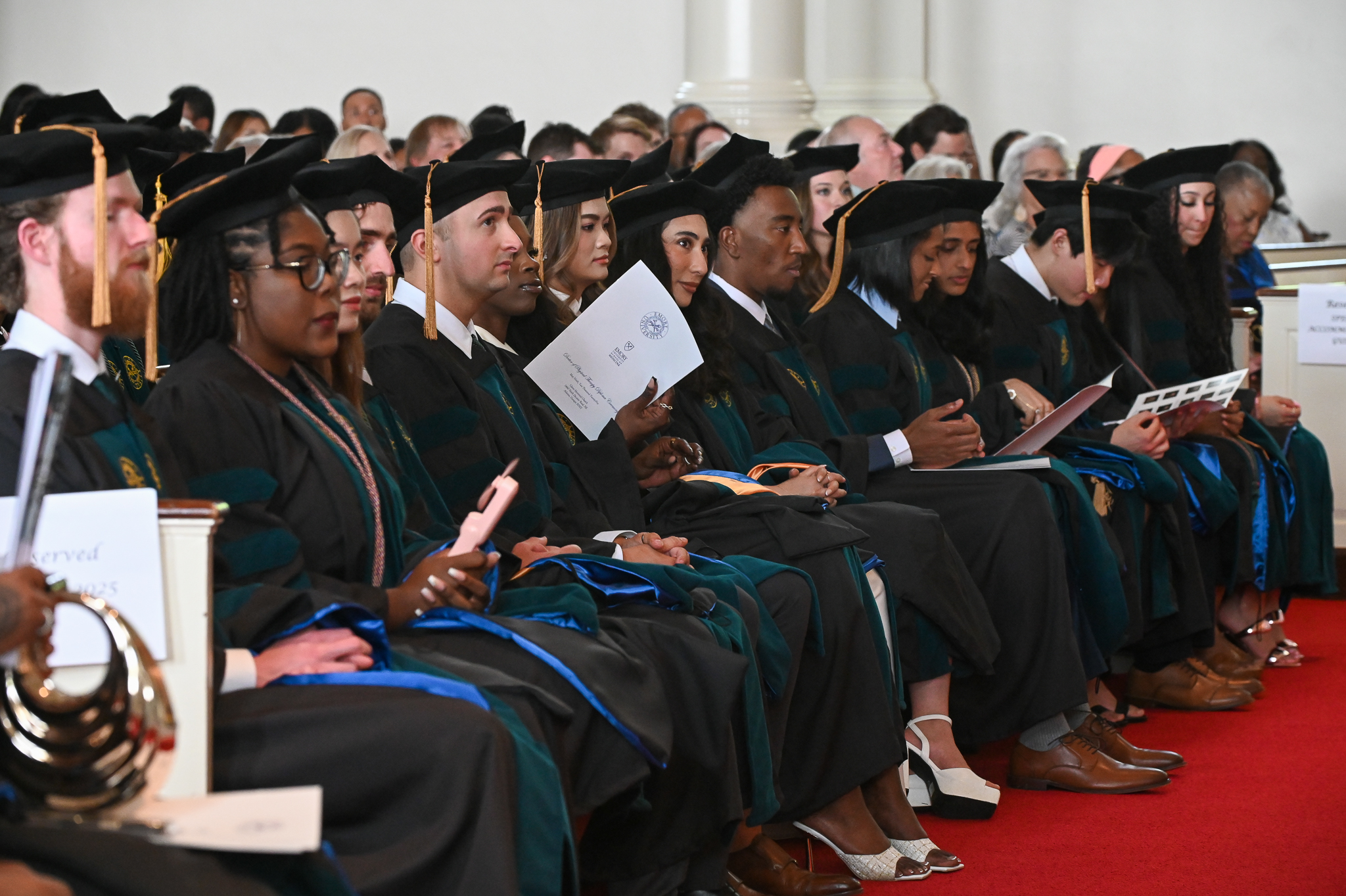 Doctor of Physical Therapy Class of 2025 listens attentively at the ceremony.
