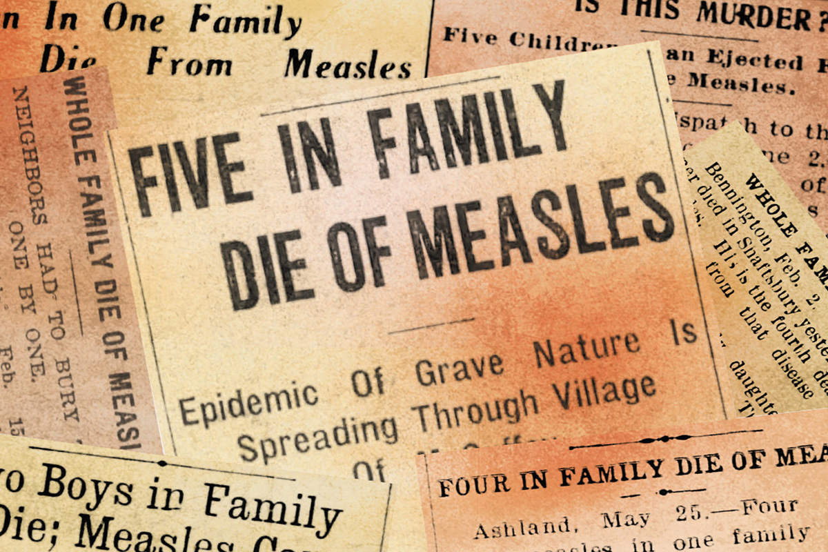 old newspaper clippings