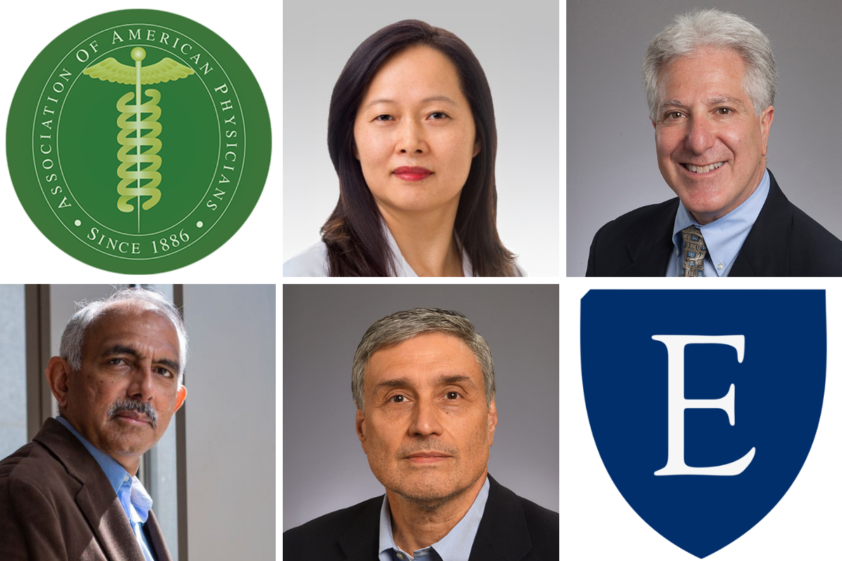 Association of American Physicians and Emory logos plus 4 headshots of professioinally dressed adults