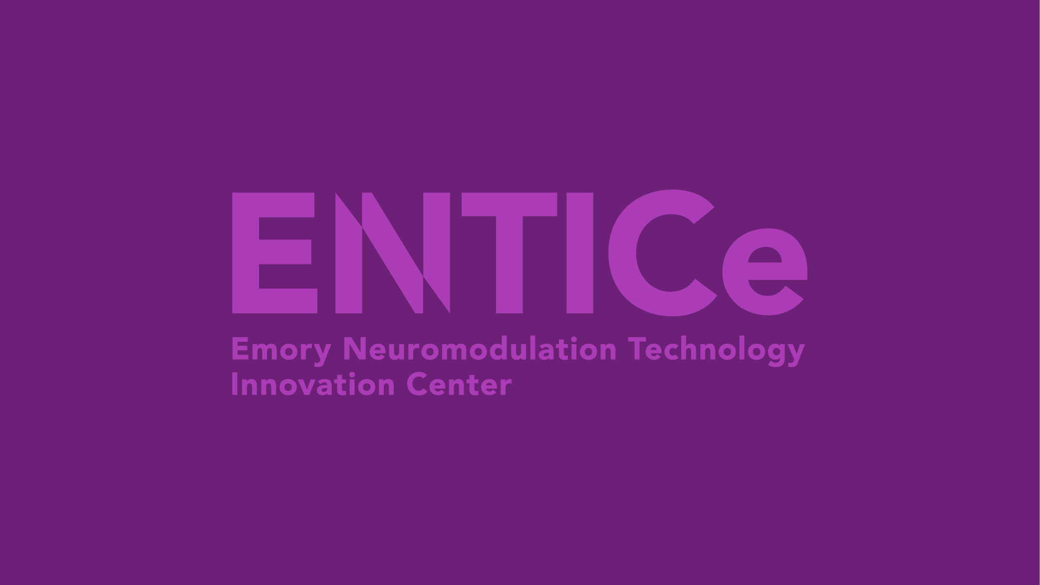 ENTICe logo on purple background