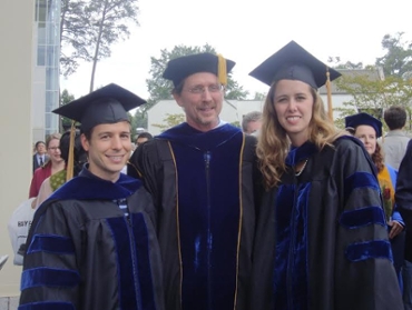 Newly minted PhDs, Dr. Christopher Vellano and Dr. Sarah Emerson Lee at Emory Graduation, 2012