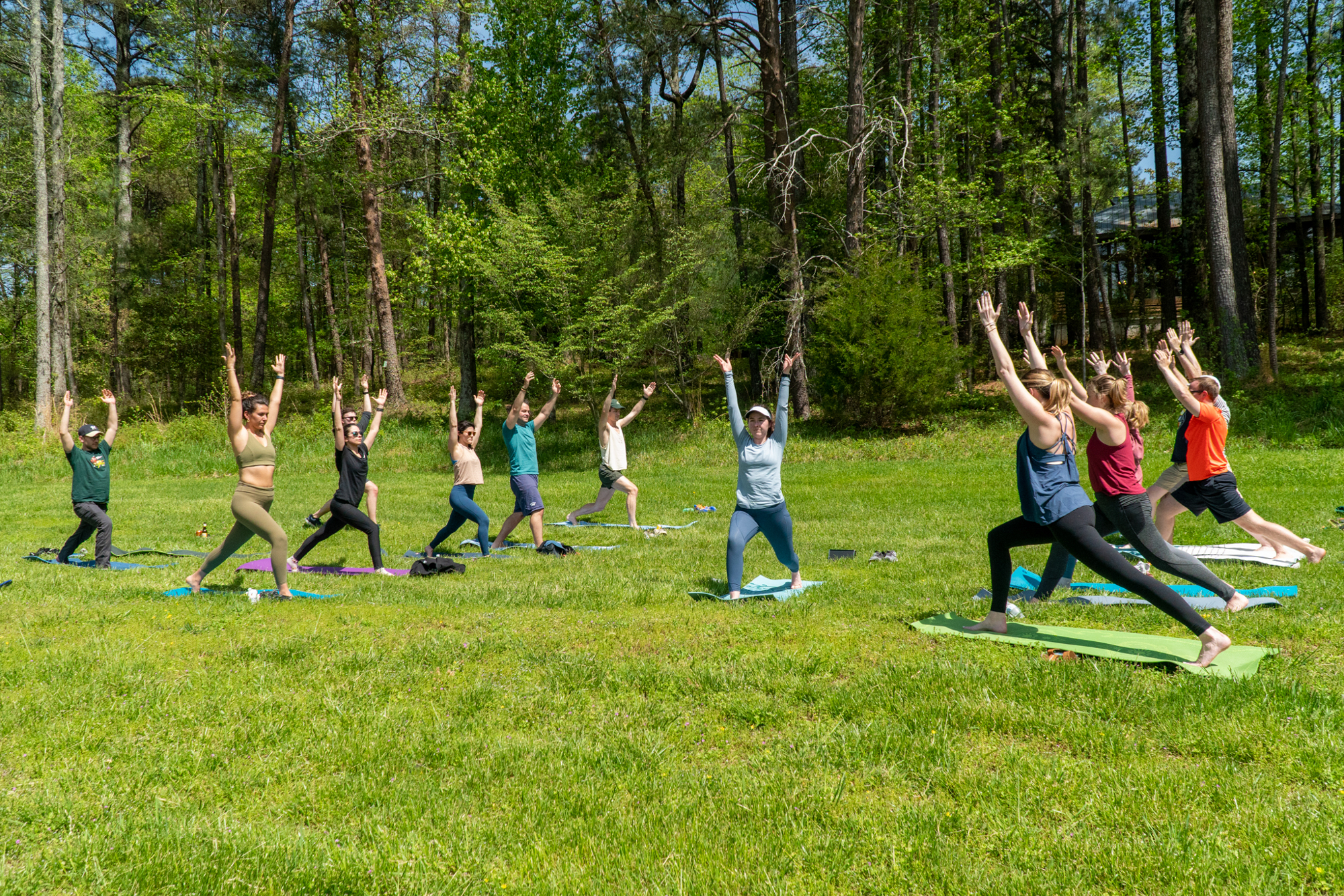 Yoga at Residency Retreat