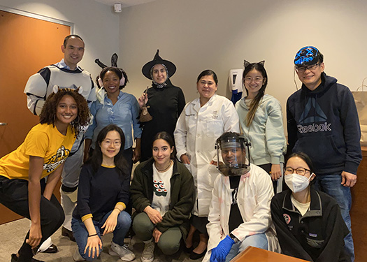 Yu Lab team at Halloween