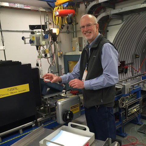 Dr. William Dynan at the NASA Space Radiation Laboratory.