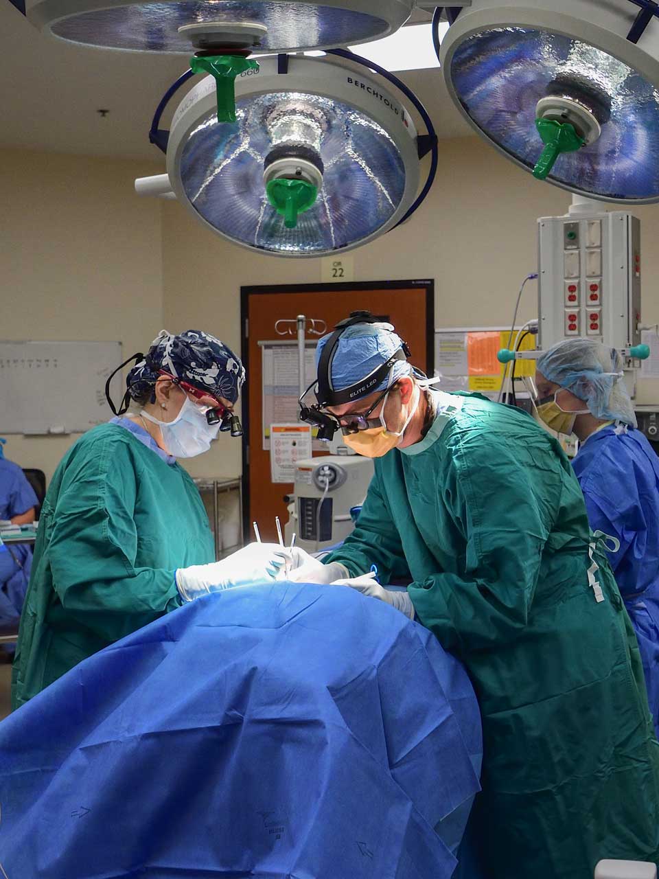 Surgical team in the operating room.